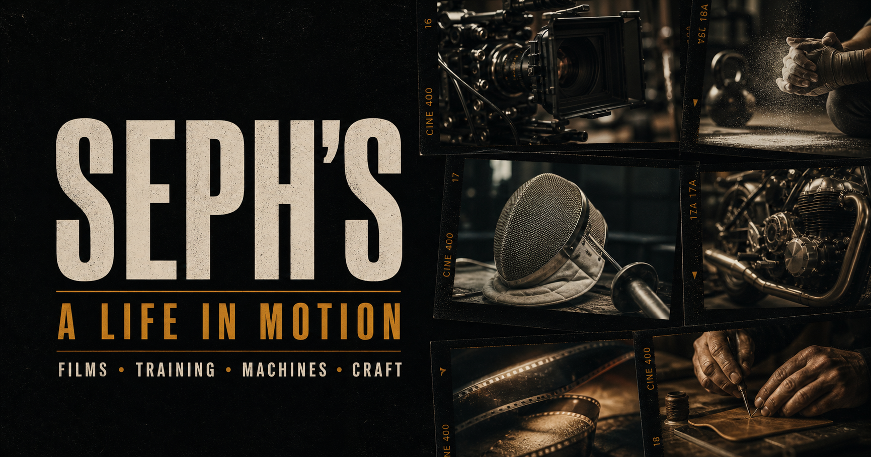 A cinematic Aboutseph archive montage used as the project placeholder cover
